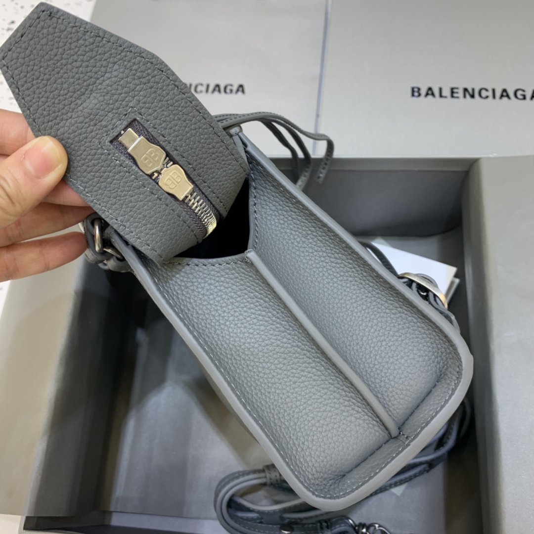 Balenciaga Neo Classic Mini Handbag Shoulder Bag Gray